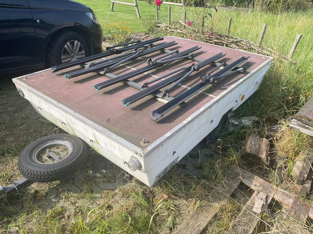 Aanhangwagen remorque met 5 fietsendragers, Autos : Divers, Remorques, Enlèvement, Utilisé