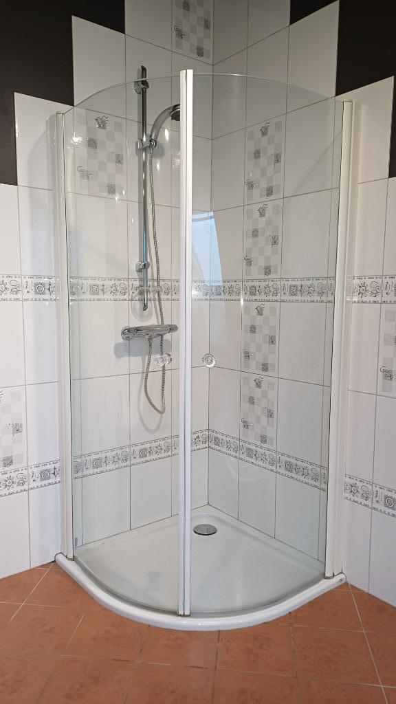 Douche complète 90x90, Ophalen, Gebruikt, Glas, Douche