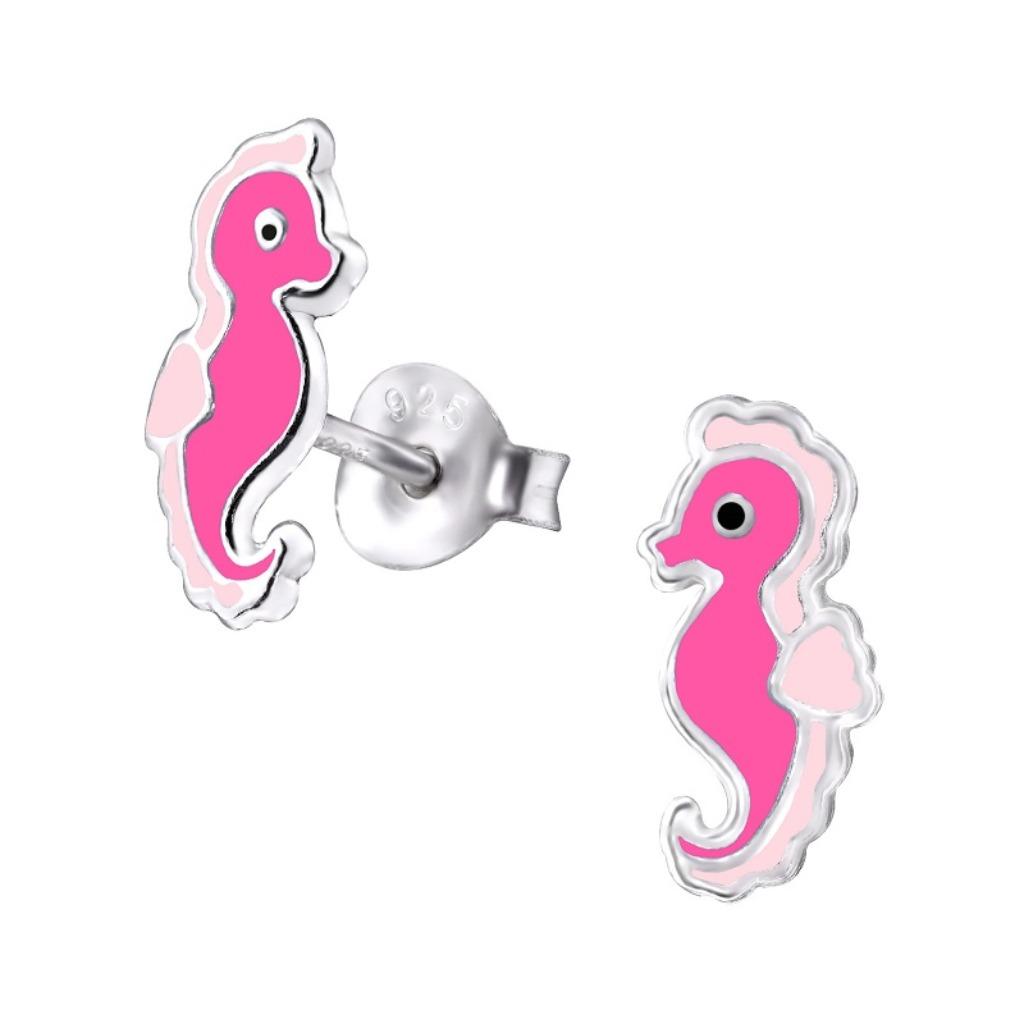 Clous d'oreilles enfant argent hippocampe, Enlèvement ou Envoi, Neuf, Boucles d'oreilles