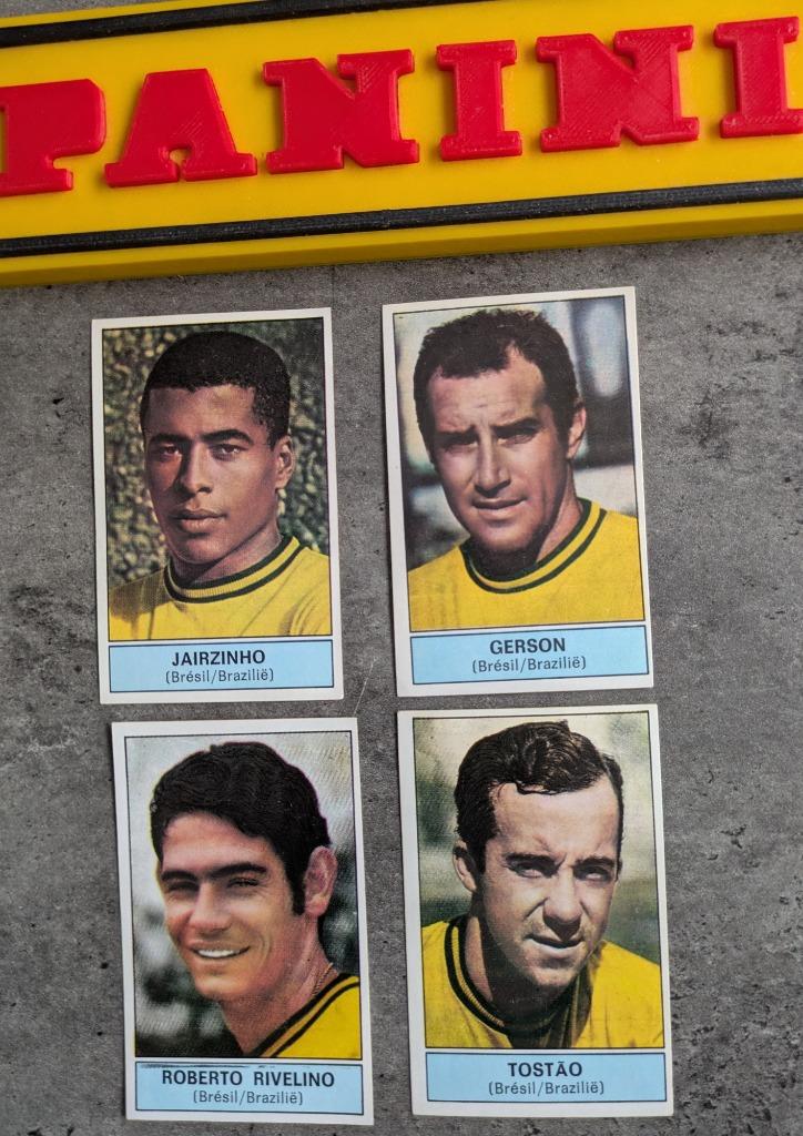 PANINI FOOTBALL 1972/73 wereldsterren 4X STICKERS 1972, Verzenden