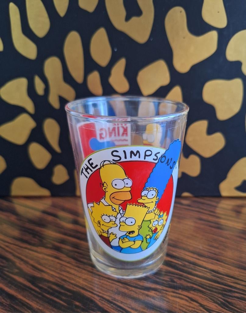 Glas The Simpsons 1997 3 stuks, Verzamelen, Glas en Drinkglazen, Ophalen of Verzenden, Zo goed als nieuw