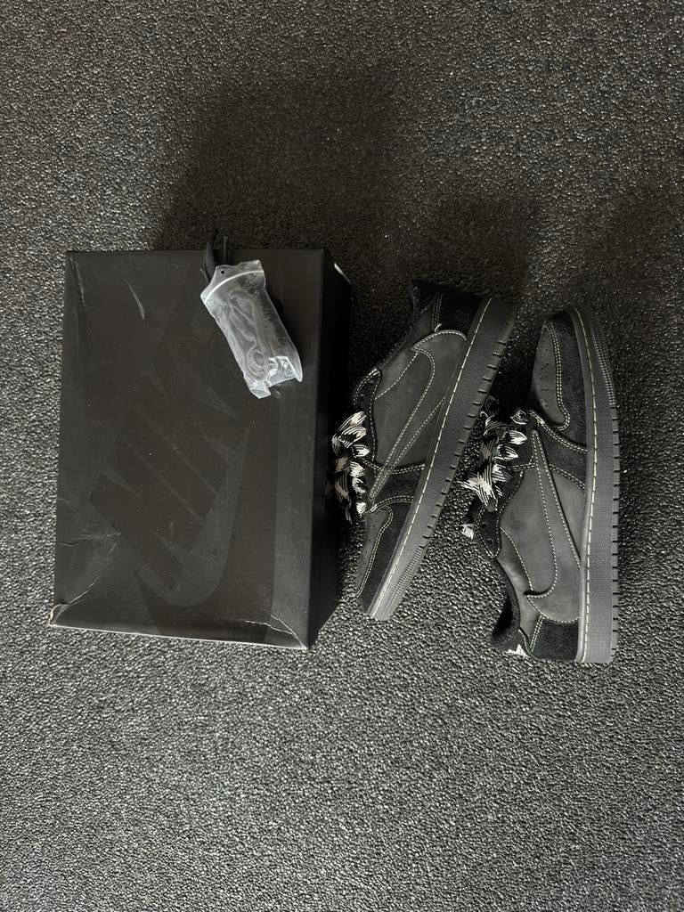 Nike Jordan 1 Low X Travis Scott Black Phantom, Neuf, Enlèvement ou Envoi, Baskets, Noir