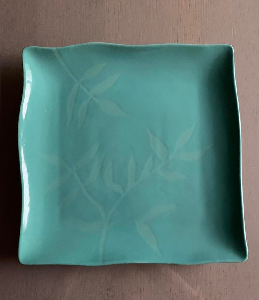 Te koop : 6 vierkante borden, Huis en Inrichting, Keuken | Servies, Ophalen of Verzenden, Zo goed als nieuw, Bord(en)