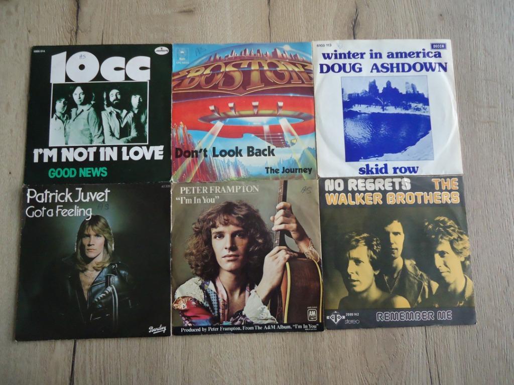 Part 139 - 6 Singles van 10CC, Boston, Doug Ashdown,, Enlèvement ou Envoi, Utilisé, Pop