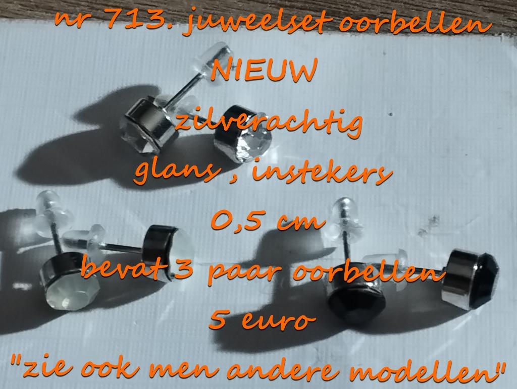 713. Parure : boucles d'oreilles, NEUF, frais de port inclus, Bijoux, Sacs & Beauté, Boucles d'oreilles, Neuf, Puces ou Clous