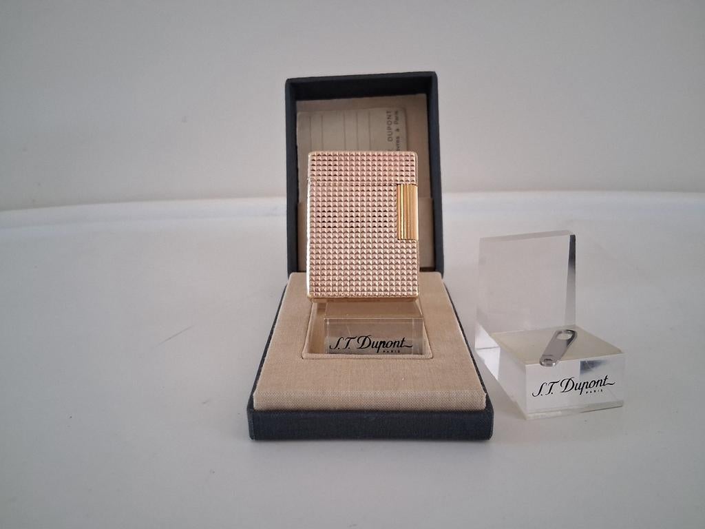 Dupont aansteker 20U L1Diamant Model +Sleutel Vlamregelaar., Ophalen of Verzenden, Gebruikt, Aansteker