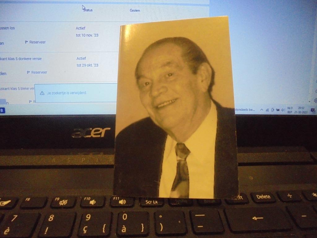dp Germain Snauwaert, Verzamelen, Bidprentjes en Rouwkaarten, Ophalen of Verzenden, Bidprentje