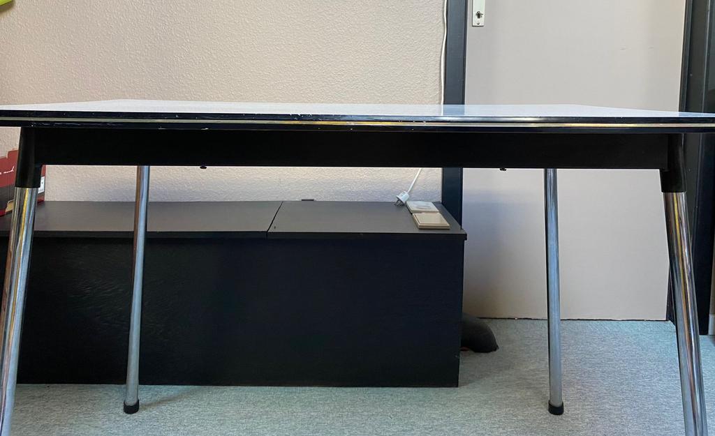 Retro tafel met 3 stoelen,m, Ophalen, Zo goed als nieuw