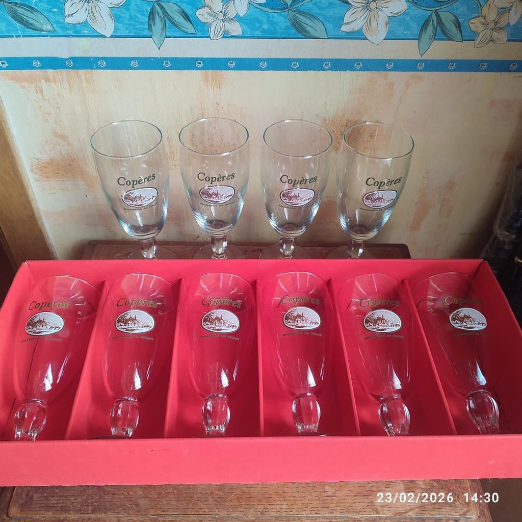10 verres COPÈRES Brasserie de Dinant ., Collections, Marques de bière, Enlèvement, Comme neuf, Verre ou Verres, Autres marques