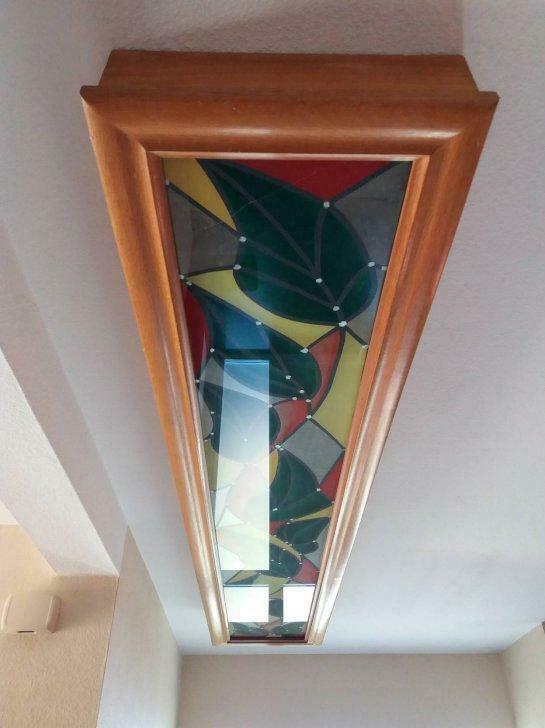 Plafonnier type vitrail, Enlèvement, Utilisé