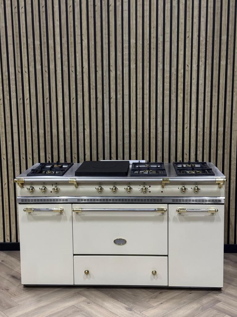 Lacanche fornuis 150cm Crème Gas + Dubbele Hete Lucht, Ophalen of Verzenden, Grill, Elektrisch