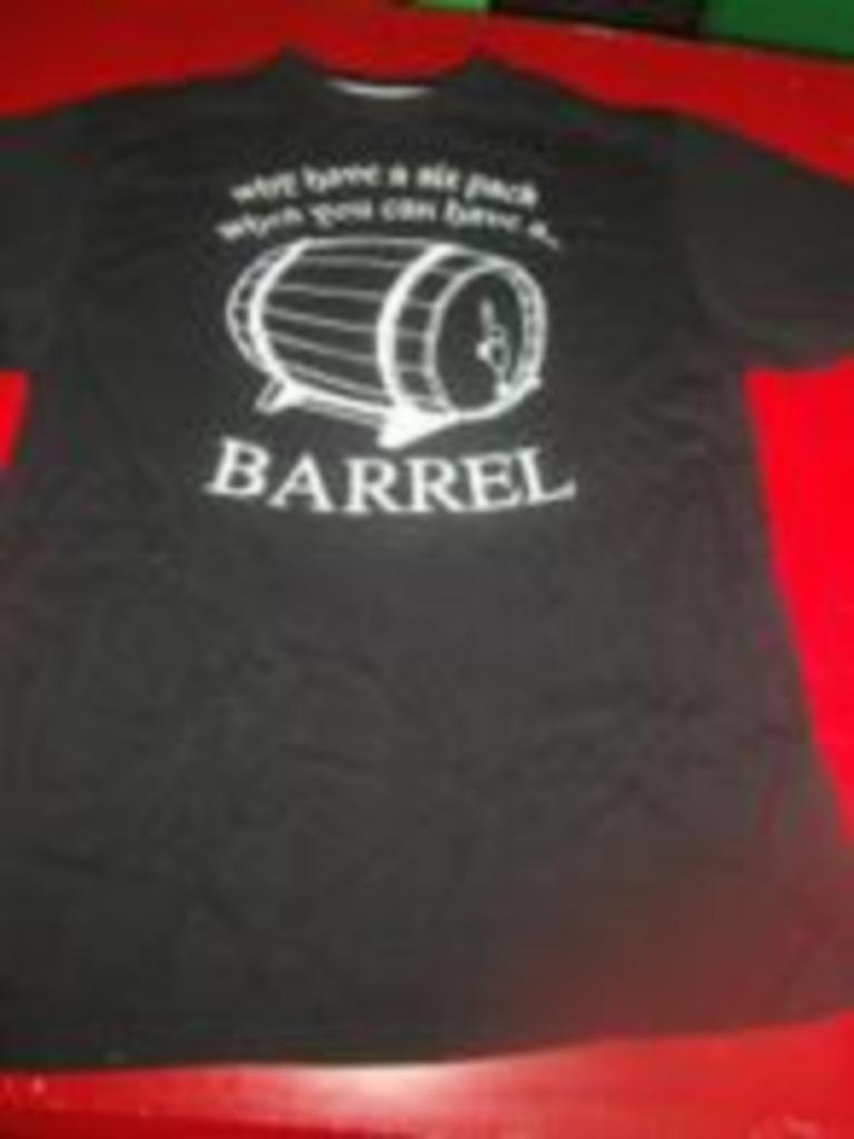 t-shirt zwart met opschrift unisex large, Ophalen of Verzenden, Maat 52/54 (L), Zwart