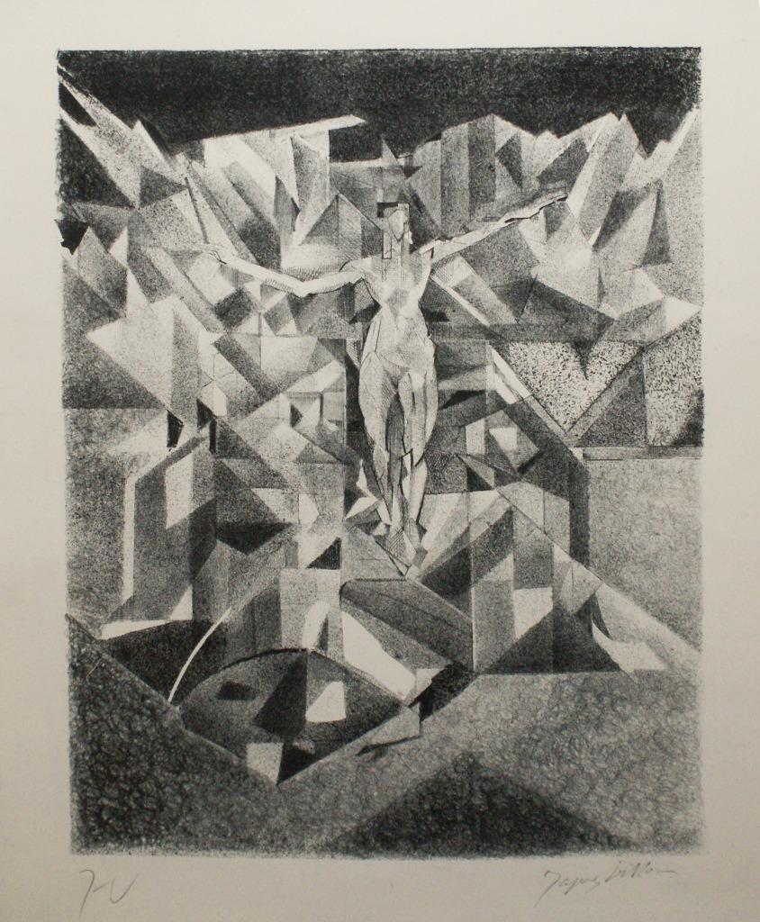 Jacques Villon (1875-1963): Promethee Delivre (51 x 67 cm), Antiek en Kunst, Kunst | Litho's en Zeefdrukken, Ophalen of Verzenden