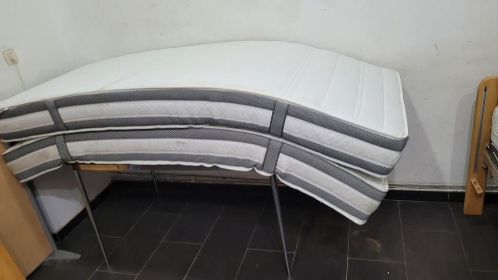 matelas lattoflex optimum 2x90cmx220cm firm en parfait état, Enlèvement ou Envoi, Comme neuf