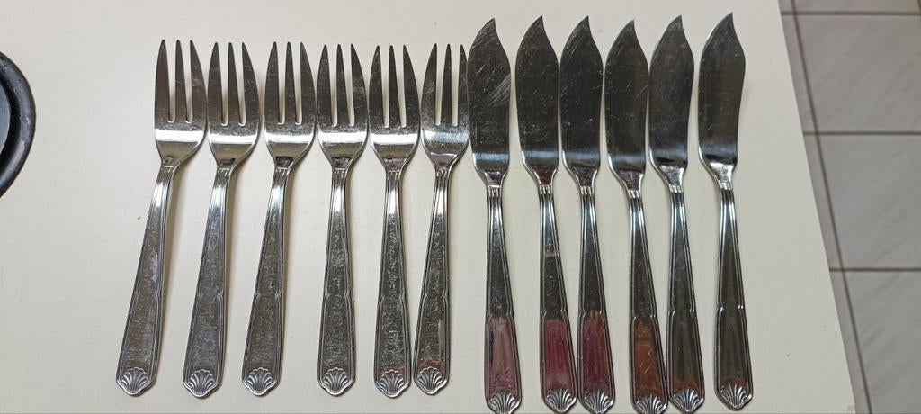 Couverts à poisson Guy Degrenne, Maison & Meubles, Cuisine | Couverts, Enlèvement ou Envoi, Comme neuf