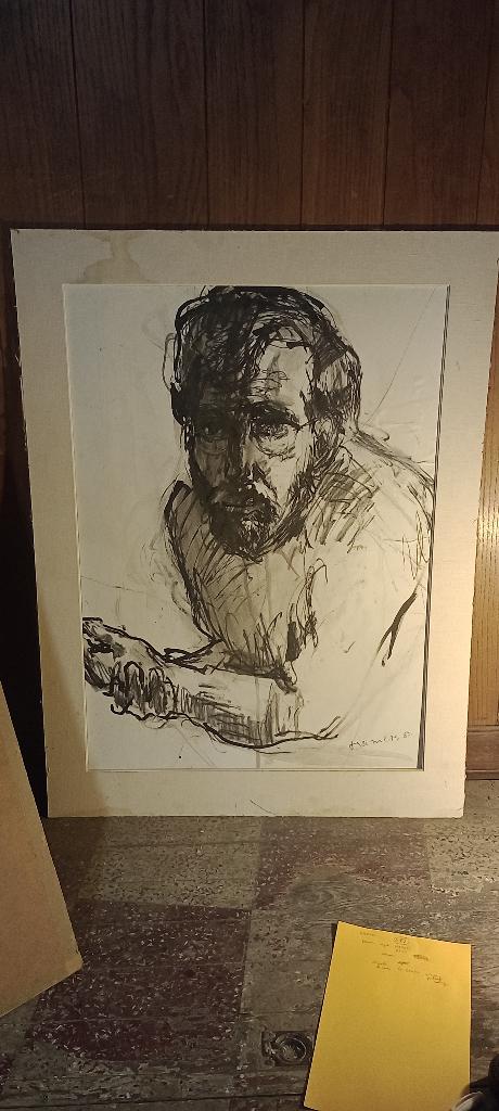 Tekening in Oost-Indische inkt, Hamers Hans,Antwerpen, n658, Antiek en Kunst, Ophalen of Verzenden