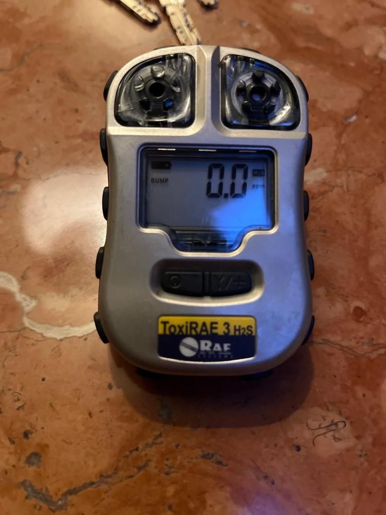 Gas Detector Toxirae 3 h2s, Ophalen of Verzenden, Gebruikt, Elektriciteit