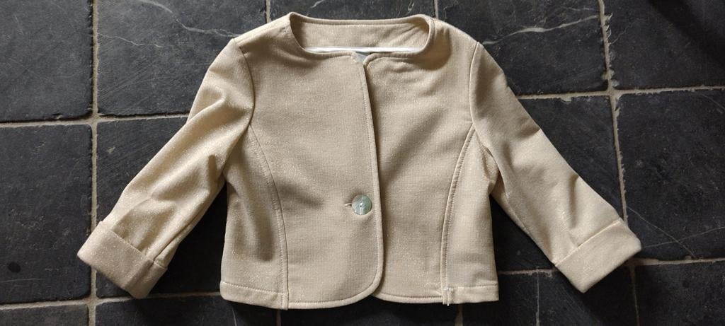 blazer doré avec veste gilet de communion pailletée 122, Enlèvement ou Envoi, Comme neuf