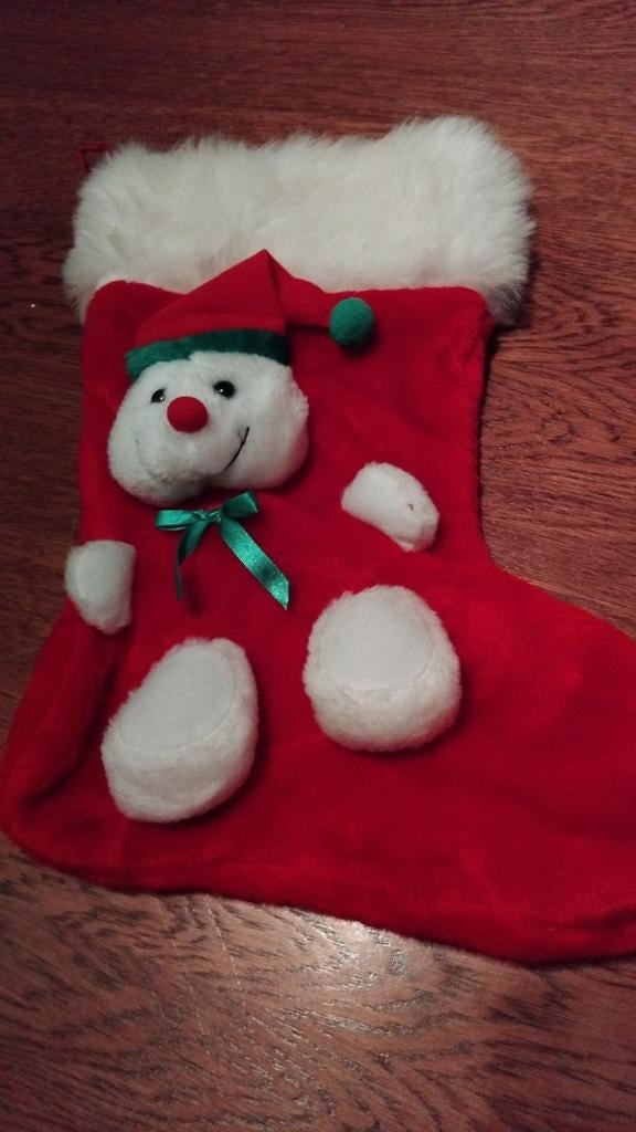 Grande chaussette rouge de Noël, Enlèvement ou Envoi