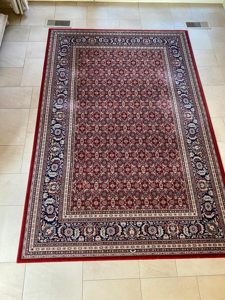 Tapis OSTA 100 % laine vierge 200x300 cm — qualité belge, Rouge, 200 cm ou plus, 150 à 200 cm, Comme neuf