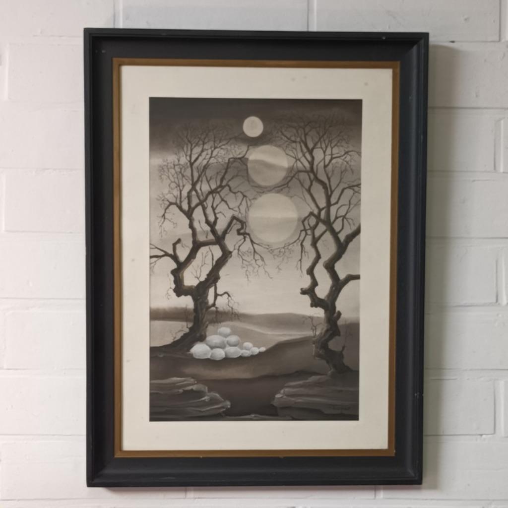 Renaat Bosschaert (1938- 2006) - Gemengde techniek op papier, Ophalen of Verzenden