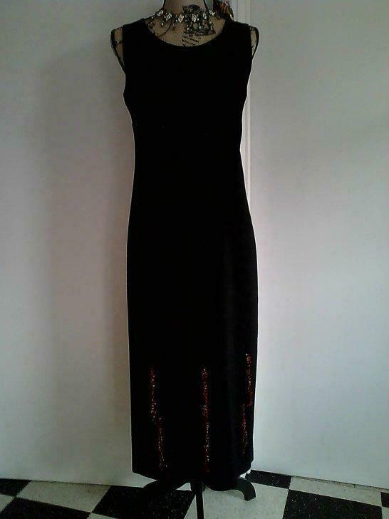 "Biche de Bère" sober zwarte Franse designerjurk boho ZGAN!, Enlèvement ou Envoi, Porté, Taille 38/40 (M), Noir