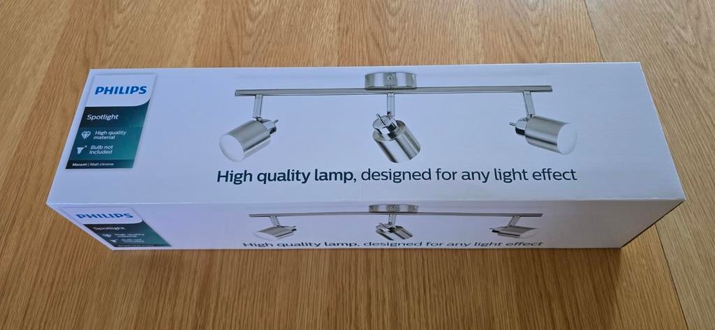 Rail 3 Spot Philips Meranti Matt Chrome Neuf en boite, Enlèvement ou Envoi