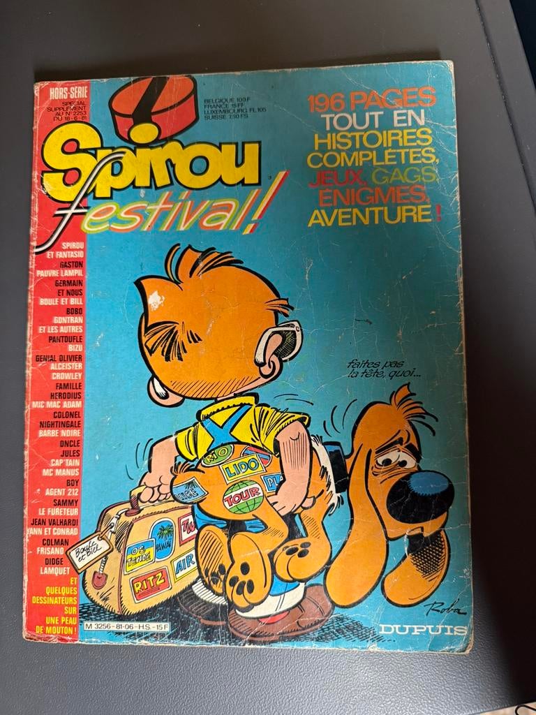 Ancienne edition spirou 1981, Enlèvement ou Envoi, Comme neuf