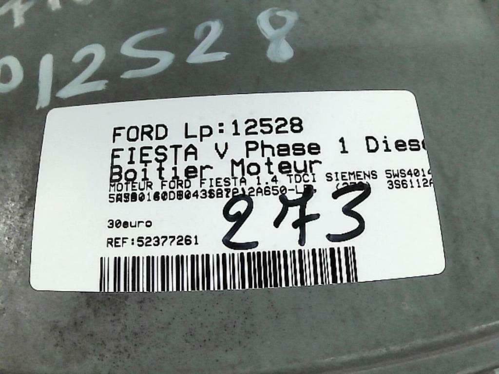 Boitier moteur Ford Fiesta 1.4TDCi 50kw 5WS40140DT (273), Enlèvement ou Envoi, Utilisé, Ford