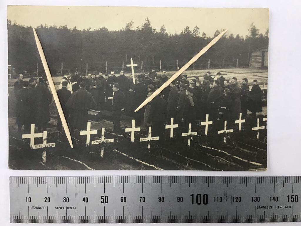 Photo originale : Messe Soltau,Belges morts Première Guerre, Enlèvement ou Envoi, Comme neuf, Photo