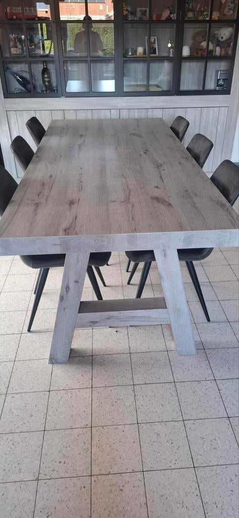 Tafel en 6 stoelen, Huis en Inrichting, Tafels | Eettafels, Ophalen