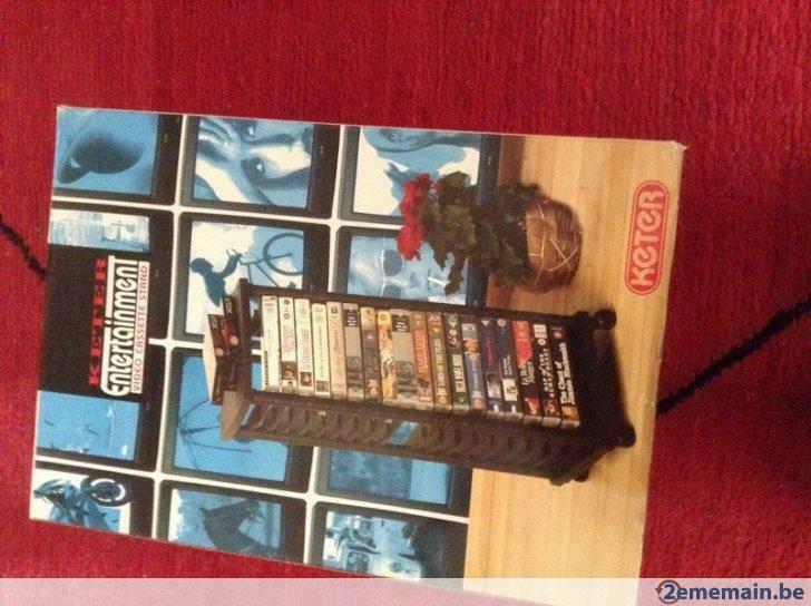 Tour de rangement pour 36  cassettes vidéo, Divers, Lots de brocante