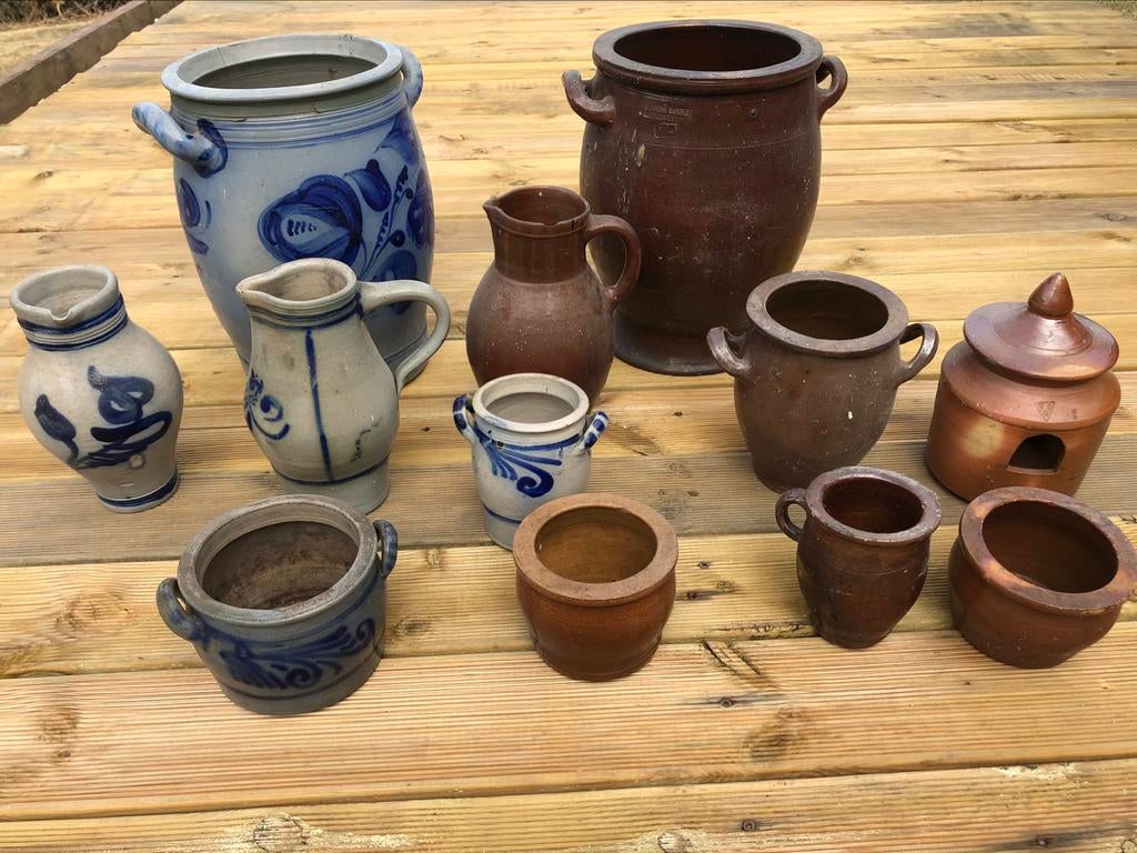2 lots de pots et cruches en grès _ pot cruche, Enlèvement ou Envoi