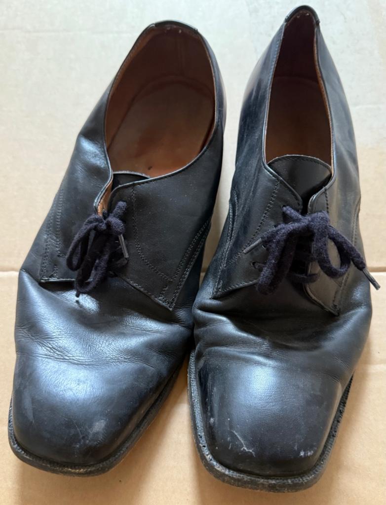 Zwarte schoenen Belgische luchtmacht uitgaanskledij maat 44, Verzamelen, Militaria | Algemeen, Verzenden, Luchtmacht, Kleding of Schoenen