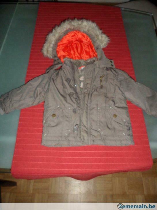OBAIBI gevoerde jas met capuchon - Maat: 18 maanden - 81cm, Kinderen en Baby's, Gebruikt, Jas