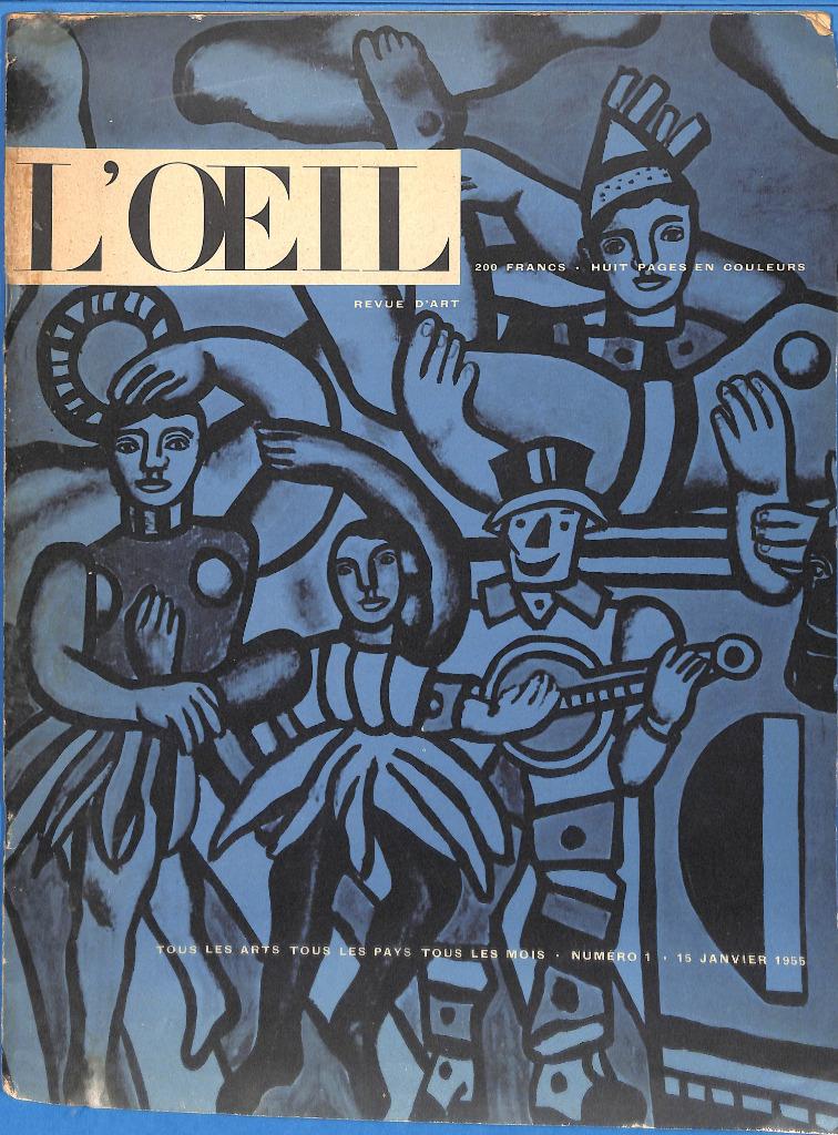 Lot 2 tijdschriften L'Oeil — N1 (1955) en N31/32 (1957), Ophalen of Verzenden, Gelezen, Overige typen