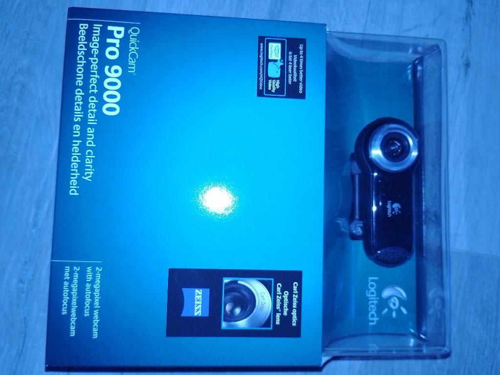 Nieuwe Logitech Quickcam Pro9000 met optische Carl Zeiss len, Neuf, Enlèvement ou Envoi, Logitech, Clip moniteur