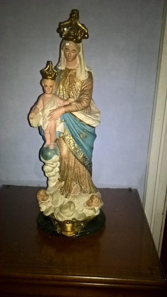 oud heiligen beeld in kalk, Ophalen of Verzenden