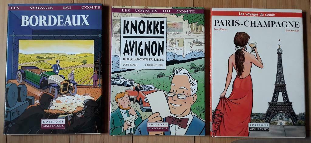 LES VOYAGES DU COMTE - Série complète (3 tomes sur le vin), Boeken, Ophalen, Gelezen