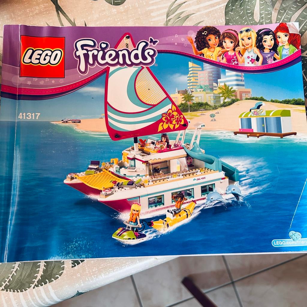 Lego Friends catamaran boot 41317, Kinderen en Baby's, Speelgoed | Duplo en Lego, Ophalen, Zo goed als nieuw, Complete set, Lego