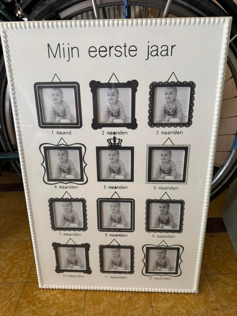 Fotokader baby’s eerste jaar - 40x60 **NIEUW**, Ophalen, Nieuw