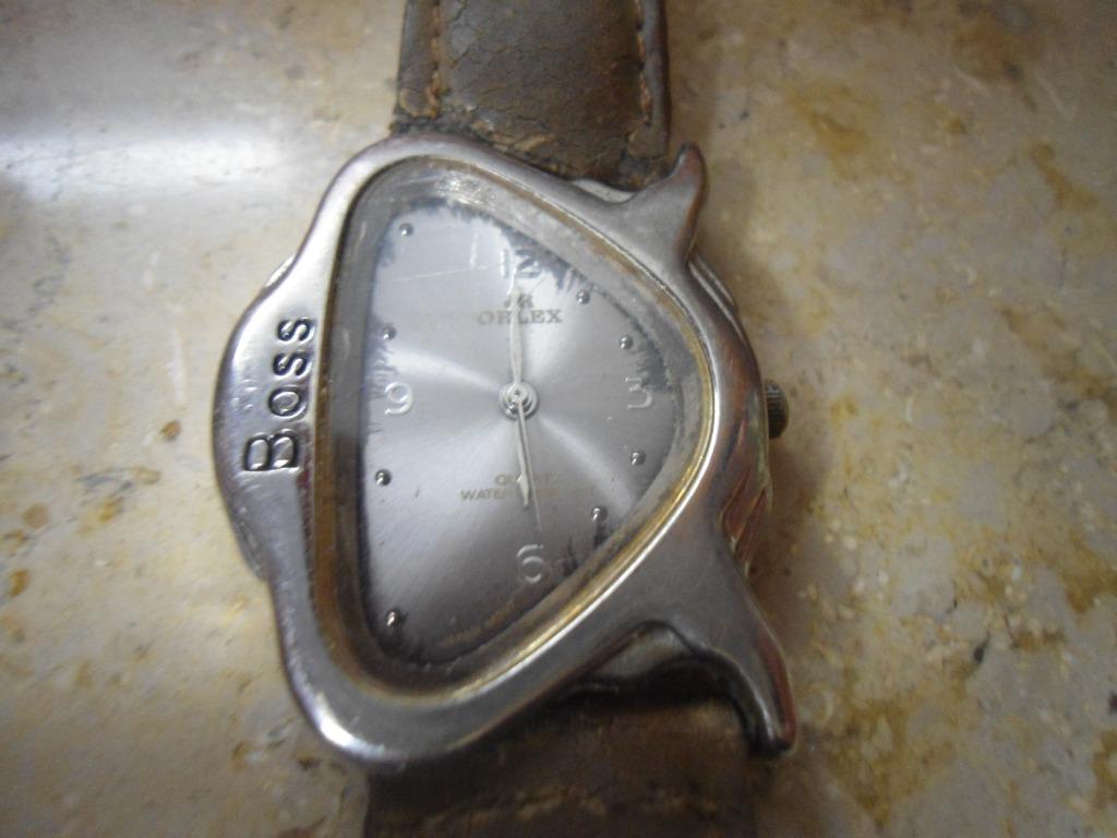 Ancienne montre dans son Jus, Montre-bracelet, Autres marques, Enlèvement ou Envoi, Cuir
