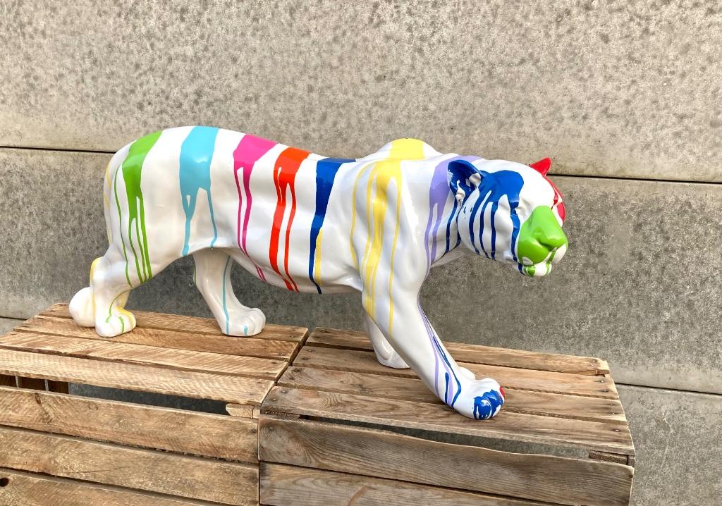 Panter beeld L80cm x H35cm, Verzamelen, Beelden en Beeldjes, Nieuw, Dier, Ophalen