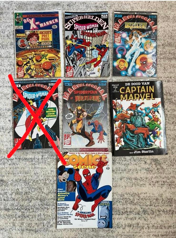 Varia Comics/magazine/strip Marvel X-Mannen NL Junior Press, Meerdere comics, Ophalen of Verzenden, Gelezen