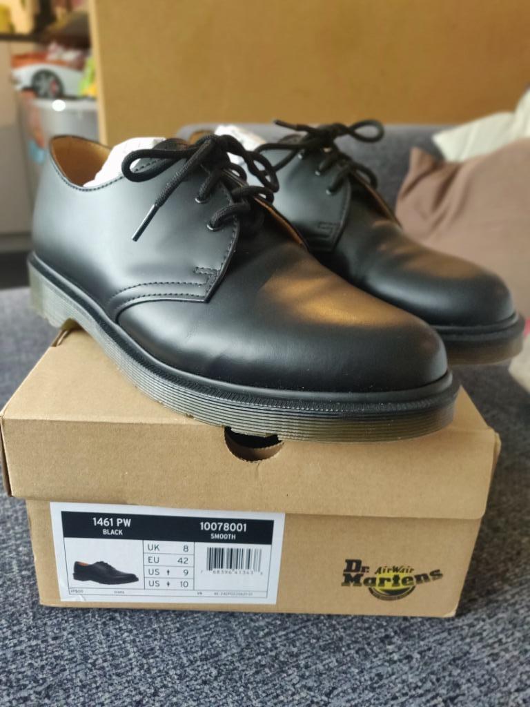 Dr Martens 1461 Nauwe Normale Rand Smooth Leren Oxford Schoe, Zwart, Overige typen, Ophalen of Verzenden, Dr. Martens