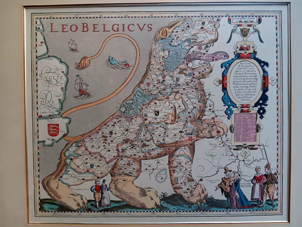 Reproductie Leo Belgicus, Ophalen of Verzenden