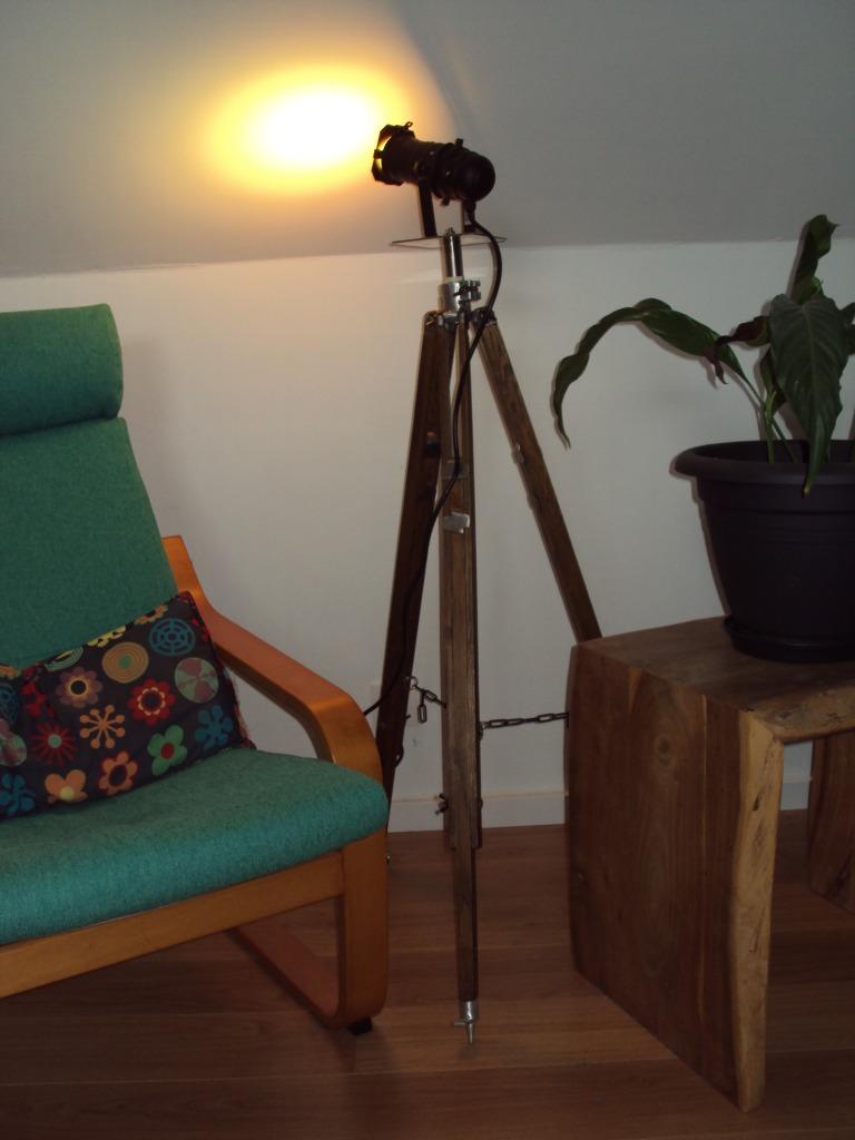 verlichting, Huis en Inrichting, Ophalen, Zo goed als nieuw, Hout, 75 cm of meer