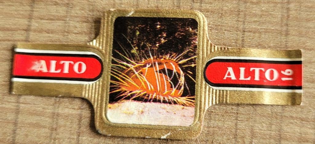 Oud sigarenbandje reeks Deep sea, Verzamelen, Ophalen of Verzenden, Gebruikt, Sigarenbandjes