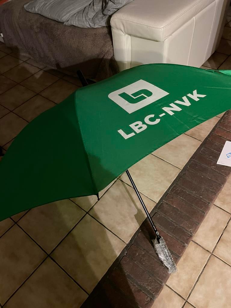 Paraplu LBC, Ophalen, Nieuw, Groen