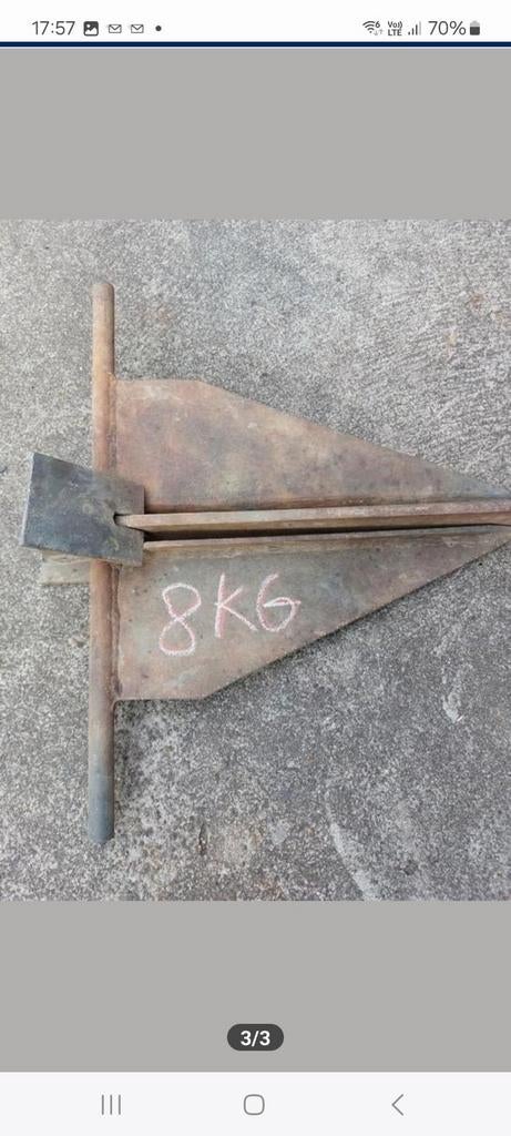 Anker 8kg gegalvaniseerd, Ophalen, Zo goed als nieuw